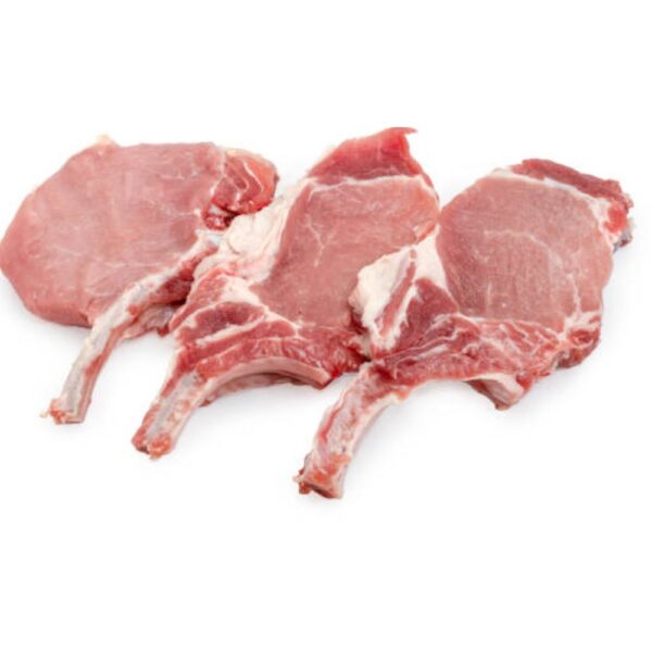 Tender pork chops, seasoned and ready for grilling or pan-frying, perfect for a quick and delicious dinner