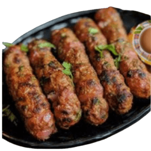 chicken green pepper seekh kebab