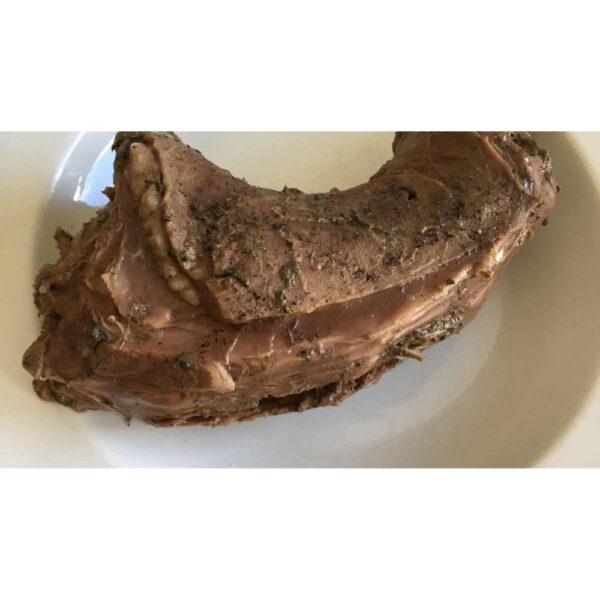 Beef tongue roast with herbs, tender slow-cooked beef, gourmet meat dish, sliced beef tongue, savory roasted beef tongue recipe