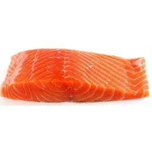 Fresh Norwegian salmon fillet rich in Omega-3, perfect for grilling, baking, or sushi recipes